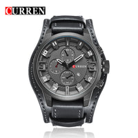 Curren 8225 Men's Luxury Leather Strap Date Wrist Watch