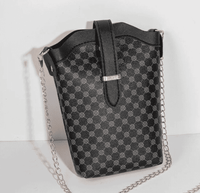 Spring Summer Female Plaid Polka Dot Embroidery Line Hand Bags Designer Lady