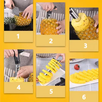 1pc Stainless Steel Easy to Use Pineapple Peeler Accessories Pineapple