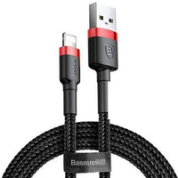 Baseus Cafule Kevlar Nylon Braided Lightning Cable for iPhone and Android.