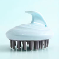 Waterproof Pink Shampoo Applicator Brush Tool for Dandruff Removal, Promotes