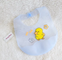 Durable Silicone Bib for Babies Cute Unisex Designs, Lightweight with Secure