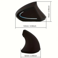 Wireless Mouse Vertical Gaming Mouse USB Computer Mice Ergonomic Desktop