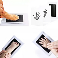 Baby Footprint Set Safe Non-Toxic Handprint Paw Print Infant Souvenirs