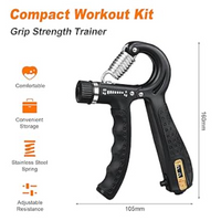 5pcs/set Hand Gripper Gym Fitness Hand Grip Ball Kit Power Finger Forearm