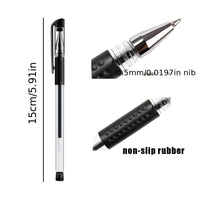 3 Pens + 20 Refills Gel Pen Set School Supplies Black Blue Red Ink Color