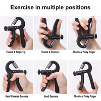 1pc Hand Gripper Adjustable Resistance Automatic Counting Non-Slip Hand Grip