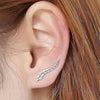 Gold Earring Leaf Stud for Women 1 Pair Gold or Silver Earring