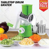 Tabletop Drum Grater Shredder Rotary with 3 Stainless Steel Rotary Blades