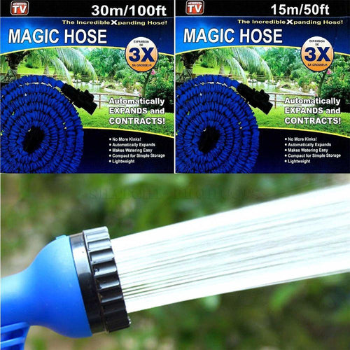 100 Ft Magic Garden Hose with 7 in 1 Spray Functions