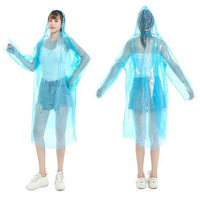 Disposable Rain Coat Yellow & Blue Unisex