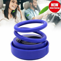 Solar Power Rotatable Car Aroma Air Freshener Perfume Color Blue