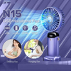Mini Fan 3000mAh USB Handheld Fan Mini Portable Student Small Digital