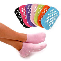 2pcs Silicone Feet Care Socks Moisturizing Gel Heel Thin Socks with Hole