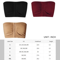 Women's Strapless Bralet Bra Bandeau Crop Top Bra Seamless Bras Top Push Up