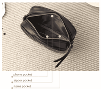 2025 Fashion Female Shoulder Bag Rhombus Embroidered Solid Color Chain Women