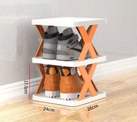 5 Layer Shoe Cabinet Storage Organizer X Shaped Shoe Rack Organizer