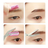 Eyebrow Trimmer Scissor with Comb Facial Hair Removal Makeup Tool Grooming