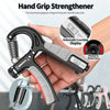 Hand Gripper, R-Shape Adjustable Countable Hand Grip Strength Exercise