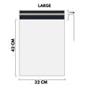 White Shipping Bag Poly Mailer Flyers - [42cm X 32cm+7cm - Large] - 10, 25