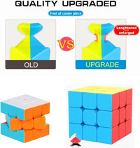 3x3x3 Rubik Cube - Sticker Less QiYi Smooth Speed Magic Cube