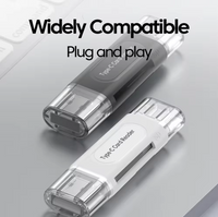 Universal 4-in-1 Otg Card Reader with Type-C & USB Ports - High-Speed Data