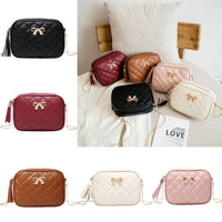 2025 Fashion Female Shoulder Bag Rhombus Embroidered Solid Color Chain Women