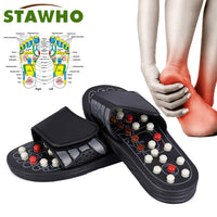Feet Massage Slippers Foot Reflexology Acupuncture Therapy Massager Walk