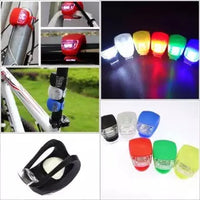 2pcs White LED Light Waterproof Blinker Bicycle Head Front Lights Cycling