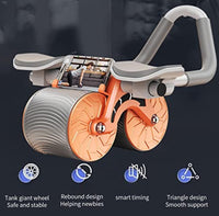 Digital Timed Abs Workout Abdominal Roller Automatic Rebound Abdominal
