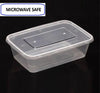 Rectangular Microwave Safe Plastic Food Container 750ml