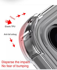 Transparent Reinforced Coners Bumper Tpu Straight Border Defense Case for