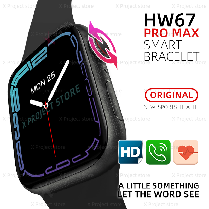 Latest Smartwatch Hw67 Pro Max Men 1.9inch NFC Voice Assistant Bluetooth