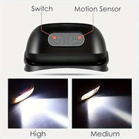 Anedshaop Mini Rechargeable Sensor Headlamp LED Headlight Torch Waterproof