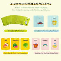 Animal Sounds Flash Cards - 112 Cards, 224 Sounds, Early Education Learning