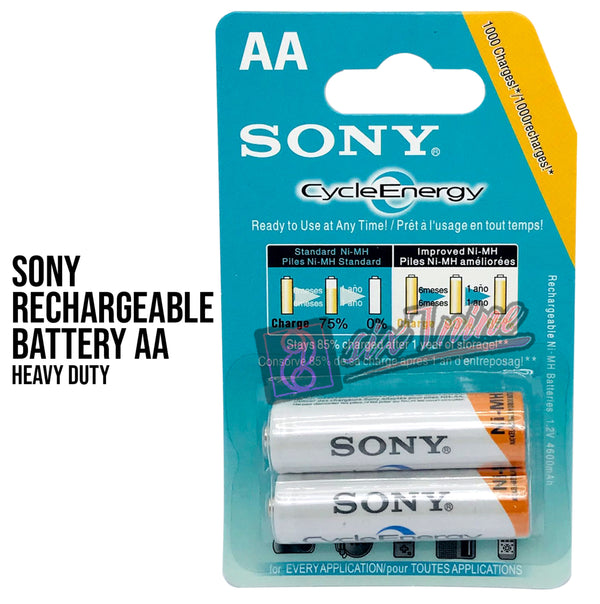 So-ny Cycle Energy 4600mAh (2pcs) Rechargeable Battery Aa