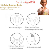 Children U-Shape Toothbrush 360 Thorough Cleansing Toothbrush for Ages 2-12