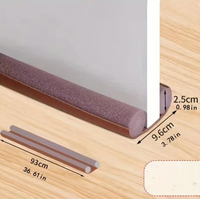 Door Twin Draft Guard Stopper Sound Proof Reduce Noise Door Bottom Sealing
