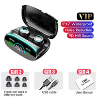 M38 TWS Wireless Earbuds Touch Wateroof LED Display with 3000mAh Power Bank