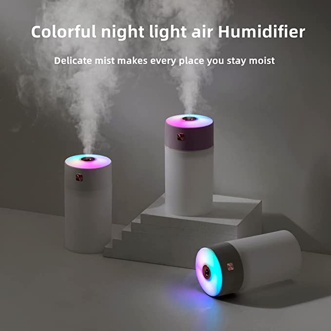 Mini LED Humidifier & Aromatherapy Diffuser – USB Desk & Car