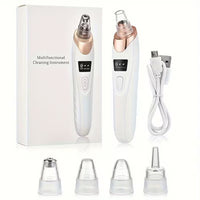 Electric Blackhead Remover Vacuum Suction Kit USB Rechargeable Portable Face