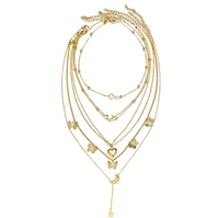 6pcs Necklace European and American Simple Temperament Lovely Atmosphere