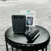 Rechargeable Mini Bluetooth Speaker with Wireless Mic, Big Sound, LED