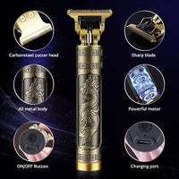 Professional Hair Clipper Vintage T9 Dragon Electric Hair Trimmer Barber