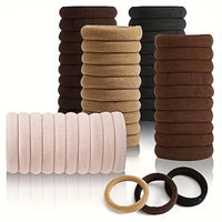 50pcs Soft Elastic Hair Ties Hair Bands Decorative Hair Accessories Set for
