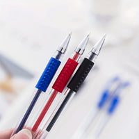 3 Pens + 20 Refills Gel Pen Set School Supplies Black Blue Red Ink Color