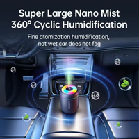 Portable LED Light Mini 300ml H2o Spray Mist Humidifier Double Wet Aroma