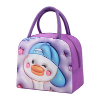Cartoon Thermal Insulation Lunch Bags Oxford Fresh Cooler Pouch for Students
