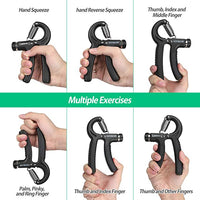 5-60kg Adjustable Heavy Gripper Fitness Hand Exerciser Grip FatGrip Wrist