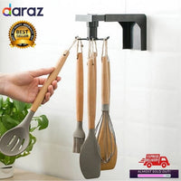 Rotating Kitchen Racks Holder Organizer Self Adhesive Storage Cooking Spoon